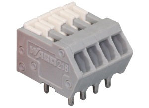 Клемма печатной платы WAGO 218-103, 3 pin, 0.08мм²-0.5мм², 160В, 6А, CS: 2.5мм, (1 шт)