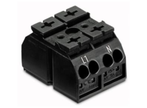 Клеммная колодка WAGO 862-1532/999-950, 2 pin, 0.5мм²-4.0мм², 440В, 28А, CS: 12мм, (1 шт)