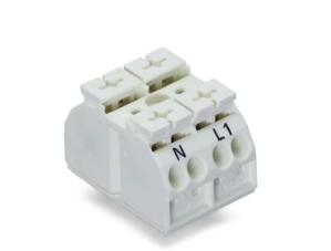 Клеммная колодка WAGO 862-2632, 2 pin, 0.5мм²-4.0мм², 500В, 32А, CS: 12мм, (1 шт)