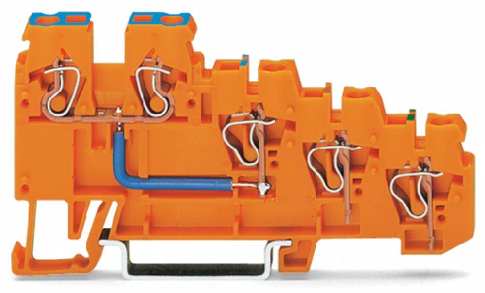 Клемма бесконтактного переключателя WAGO 270-574, 5 pin, 0.08мм² - 2.50мм², 250В, 18А, (10 шт)