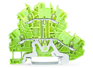 Двухуровневый клеммный блок WAGO 2000-2207, 2 pin, 0.14мм²-1.5мм², 500В, 13.5А, (1 шт)