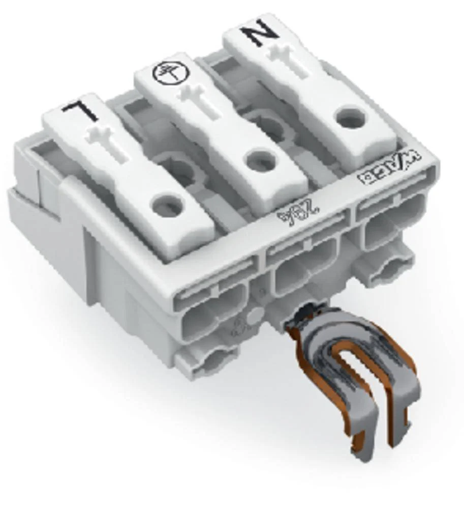 Разъем питания сети WAGO 294-5253, 3 pin, 0.5мм² - 1.5мм², 24А, (500 шт)