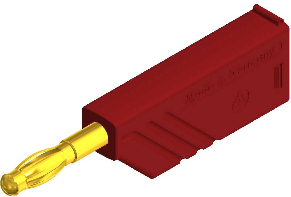 934100701, SKS-HIRSCHMANN LAS N WS Au - Штекер с ламелями, Ø-контакта: 4 мм, красный : 1 шт.