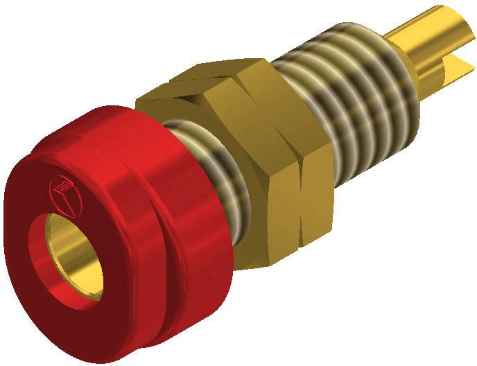 930175701, SKS-HIRSCHMANN BUG 10 Au - Лабораторное гнездо, Ø-контакта: 4 мм, красный : 1 шт.