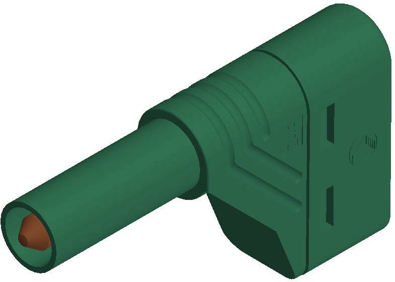 934098104, SKS-HIRSCHMANN LAS S W - Штекер с ламелями, Ø-контакта: 4 мм, зеленый : 1 шт.