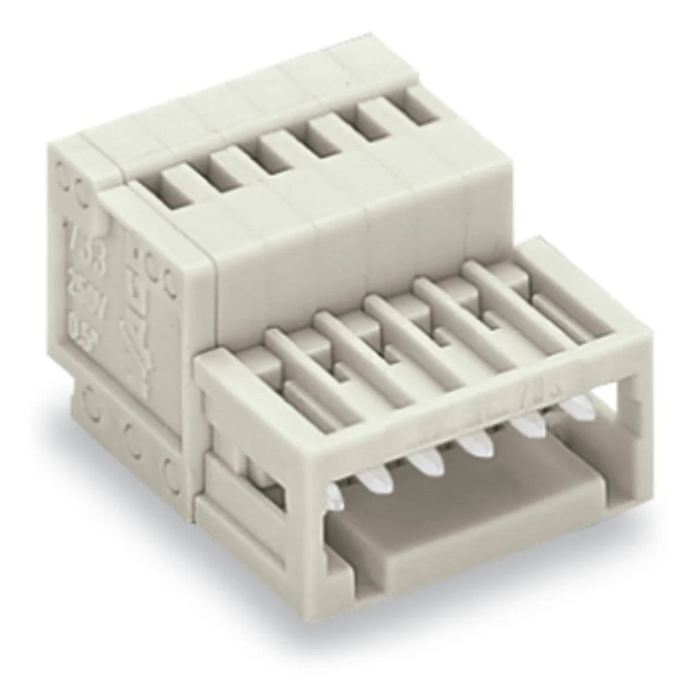 Штифтовая планка WAGO 733-204, 4 pin, 0.08мм² - 0.50мм², 160В, 6А, CS: 2.50мм, (200 шт)