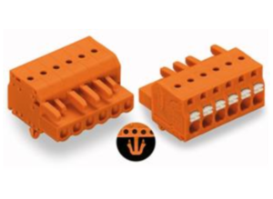 Гнездовой разъем WAGO 2231-302/008-000, 2 pin, 320В, 16А, CS: 5.08мм, (1 шт)