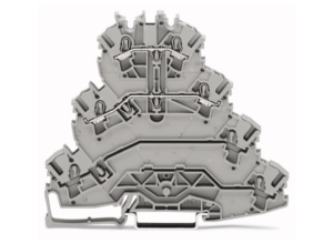 Четырехуровневая клеммная колодка WAGO 2002-4141, 2 pin, 0.75мм²-4.0мм², 800В, 24А, (1 шт)