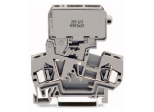 Клеммная колодка предохранителя WAGO 281-811, 2 pin, 0.08мм²-4.0мм², 800В, 10А, (1 шт)