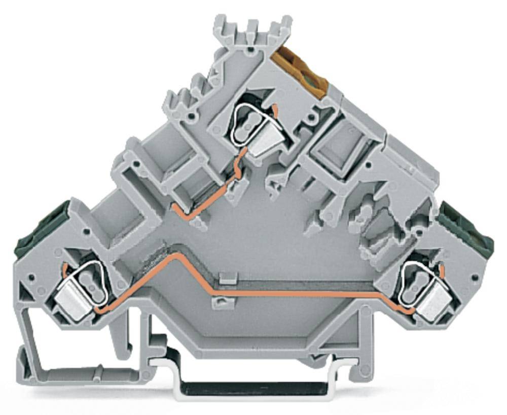 Клемма привода WAGO 280-555, 3 pin, 0.08мм² - 2.50мм², 400В, 20А, конф: L, (50 шт)