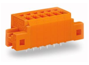 Клемма печатной платы WAGO 739-337/001-000, 7 pin, 0.08мм²-1.5мм², 320В, 17.5А, CS: 3.81мм, (1 шт)