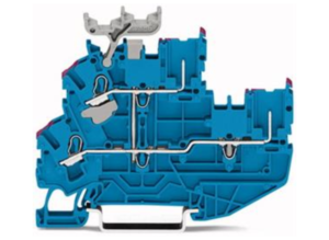 Двухуровневая клемма WAGO 2022-2239, 1 pin, 2.5мм², 690В, 24А, (1 шт)