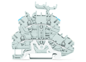 Двухуровневый клеммный блок WAGO 2000-2258, 2 pin, 0.14мм²-1.5мм², 500В, 16А, (1 шт)