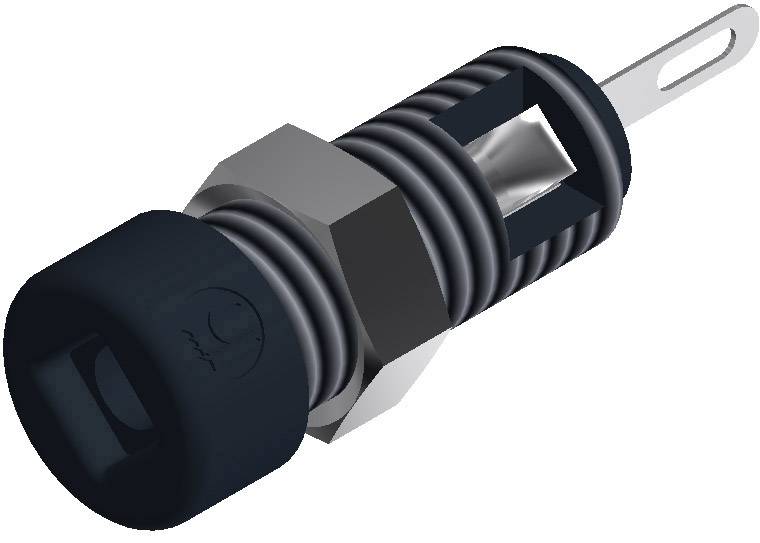 935980166, SKS-HIRSCHMANN MBI 1 - Лабораторное гнездо, Ø-контакта: 2 мм, черный : 1 шт.