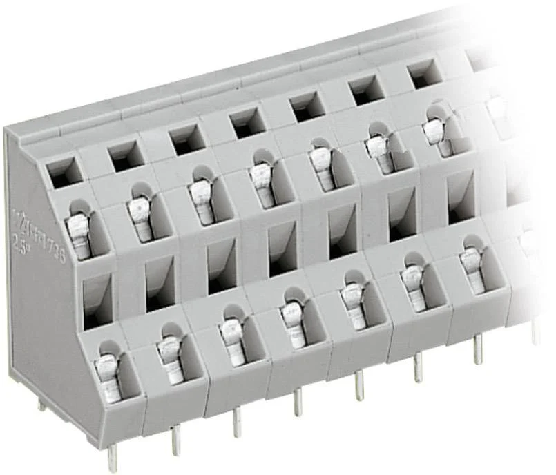 Двухуровневая клемма WAGO 736-506, 12 pin, 0.08мм² - 2.50мм², 630В, 21А, CS: 7.50мм, (1 шт)