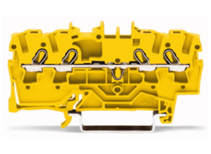 Проходная клеммная колодка WAGO 2002-1406, 1 pin, 0.25мм²-2.5мм², 550В, 24А, (1 шт)
