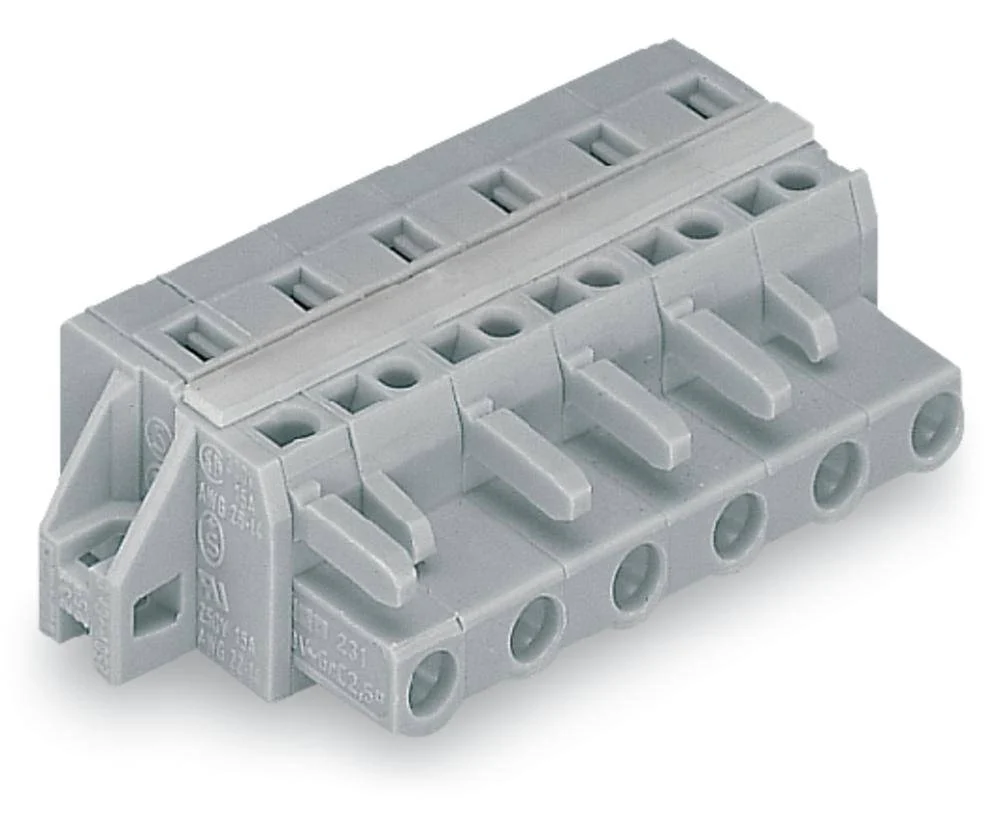 Розетка для подключения кабеля WAGO 231-209/027-000, 9 pin, 0.08мм² - 2.5мм², 630В, CS: 7.50мм, (25 шт)