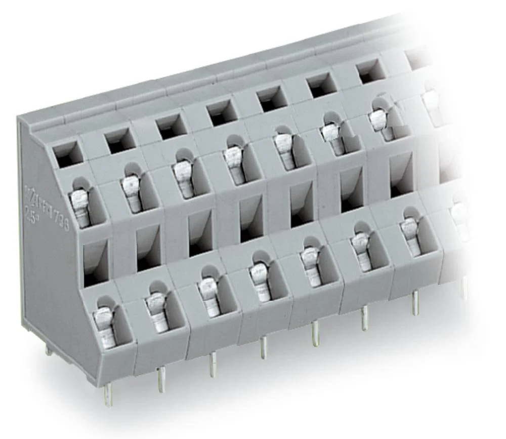 Двухуровневая клемма WAGO 736-510, 20 pin, 0.08мм² - 2.50мм², 630В, CS: 7.50мм, (21 шт)