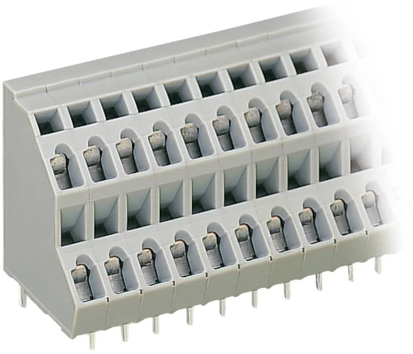 Двухуровневая клемма WAGO 736-104, 8 pin, 0.08мм² - 2.50мм², 320В, 21А, CS: 5мм, (1 шт)