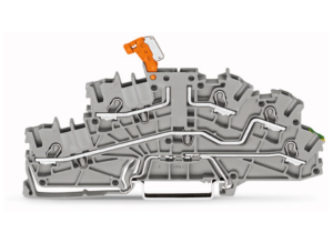 Многоуровневая монтажная клеммная колодка WAGO 2003-6644, 3 pin, 0.25мм²-2.5мм², 250В, 20А, (1 шт)
