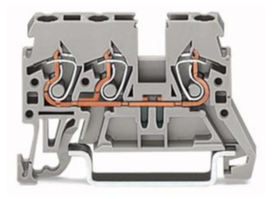 Проходная клемма WAGO 870-681, 1 pin, 0.08мм²-2.5мм², 500В, 24А, (1 шт)