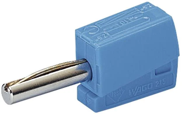 Jack разъем 4mm, WAGO 215-711, 0.08mm² - 2.5mm², 20A, частично изолированный, (1 шт)