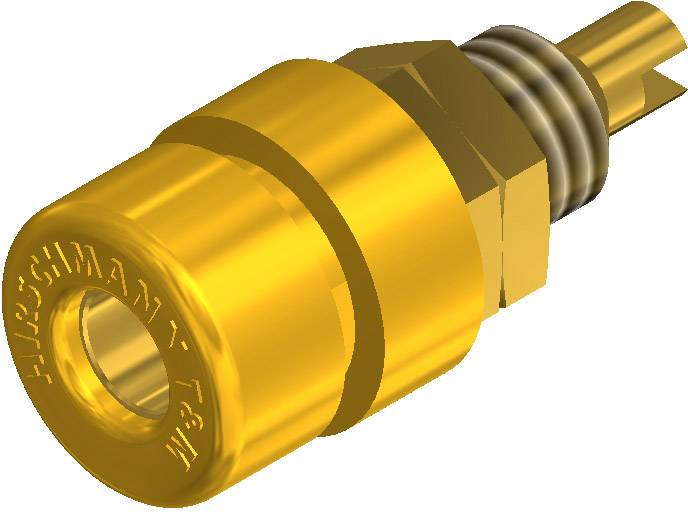 930166701, SKS-HIRSCHMANN BIL 30 Au - Лабораторное гнездо, Ø-контакта: 4 мм, желтый : 1 шт.