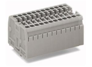 Клеммная колодка WAGO 869-183, 3 pin, 0.08мм²-2.5мм², 500В, 24А, CS: 5мм, (1 шт)