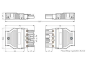 Штекер WAGO 770-335, 5 pin, 0.5мм²-4.0мм², 400В, 25А, (1 шт)