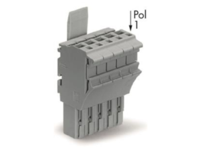 Внутренний разъём WAGO 2022-105/123-000, 5 pin, 0.75мм²-4.0мм², 690В, 24А, CS: 5.2мм, (1 шт)