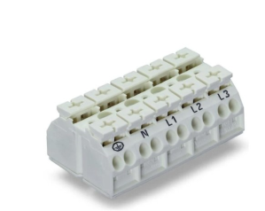 Клеммная колодка WAGO 862-9615, 5 pin, 0.5мм²-4.0мм², 500В, 32А, CS: 12мм, (1 шт)