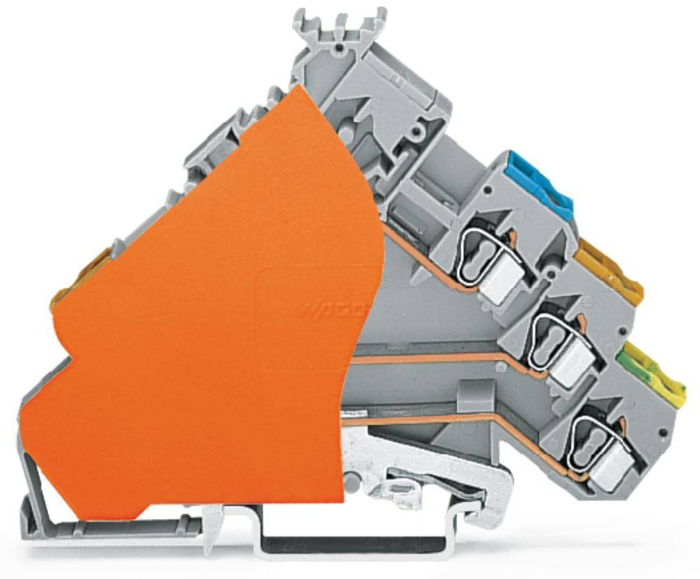 Клемма привода WAGO 280-575/280-323, 4 pin, 0.08мм² - 2.50мм², 125В, 5А, конф: L, (50 шт)