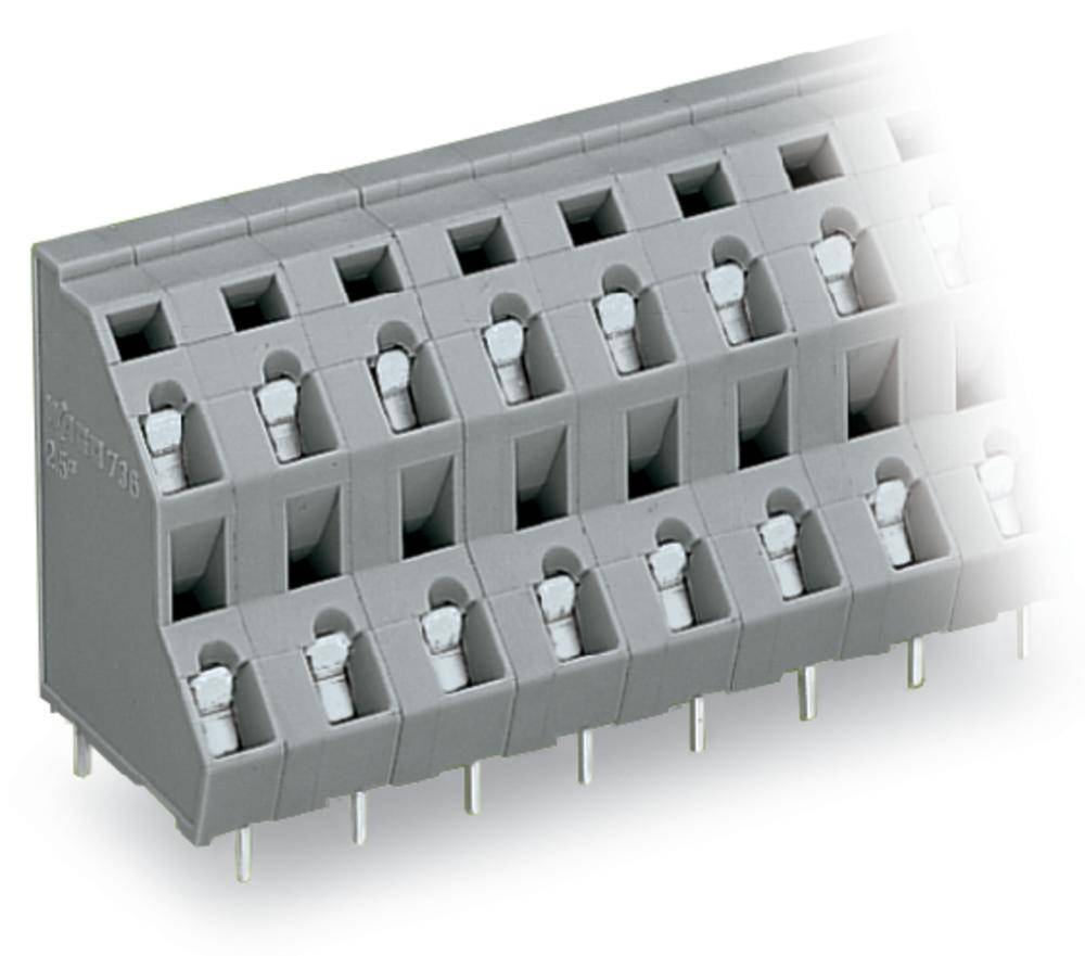 Двухуровневая клемма WAGO 736-558, 16 pin, 0.08мм² - 2.50мм², 630В, CS: 7.50мм, (28 шт)