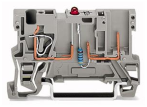 Клемма WAGO 769-239/281-413, 1 pin, 0.08мм²-4.0мм², 24В, 0.025А, (1 шт)
