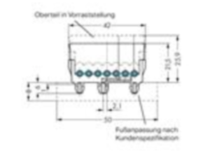 Держатель проводника WAGO 267-422, 7 pin, 2.5мм², 500В, 6А, (1 шт)