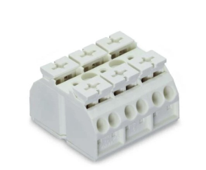 Клеммная колодка для монтажа на шасси WAGO 862-603, 3 pin, 0.5мм²-4.0мм², 500В, 32А, CS: 12мм, (1 шт)