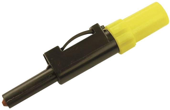 931824103, SKS-HIRSCHMANN SLS 10 B - Лабораторный штекер, Ø-контакта: 4 мм, желтый : 1 шт.