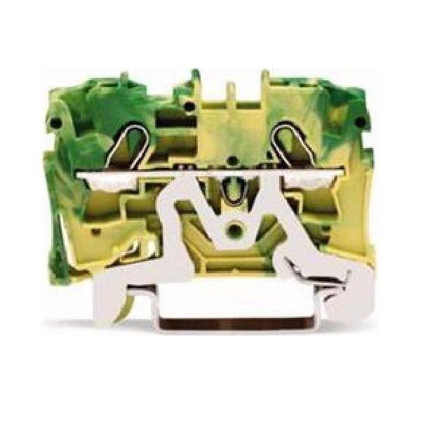 PG клемма WAGO 2004-1207, 2 pin, 0.50мм² - 6мм², 32А, конф: Terre, (1 шт)