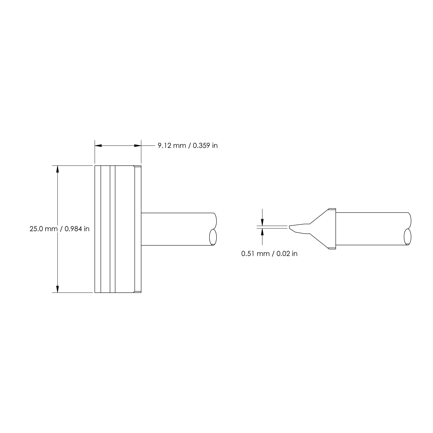 Картридж-наконечник Metcal HCV-7BL0025S 