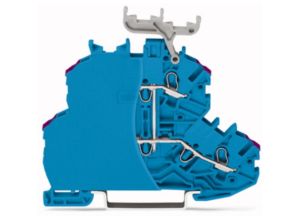 Двухуровневый клеммный блок WAGO 2000-2239/099-000, 2 pin, 0.14мм²-1.5мм², 800В, 13.5А, (1 шт)