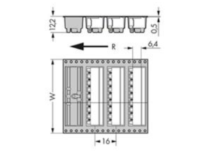 Контактный разъем WAGO 231-438/001-000/105-604/997-407, 8 pin, 320В, 12А, CS: 5мм, (1 шт)