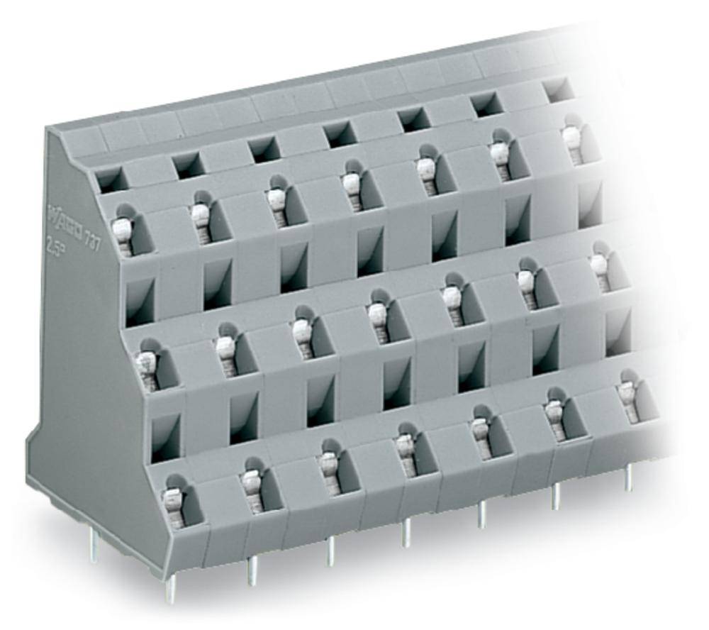 Трехуровневая клемма WAGO 737-762, 36 pin, 0.08мм² - 2.50мм², 1000В, CS: 10мм, (8 шт)