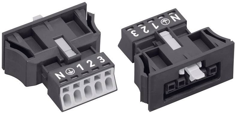 Разъем питания сети WAGO 890-705, 4 pin, 0.25мм² - 1.5мм², 250В, 16А, (1 шт)
