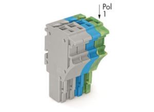 Внутренний разъём WAGO 2022-104/000-038/999-953, 4 pin, 0.75мм²-4.0мм², 690В, 24А, CS: 5.2мм, (1 шт)