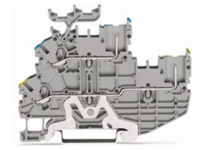 Двухуровневая клемма WAGO 2020-2227, 2 pin, 0.14мм²-1.5мм², 500В, 13.5А, (1 шт)