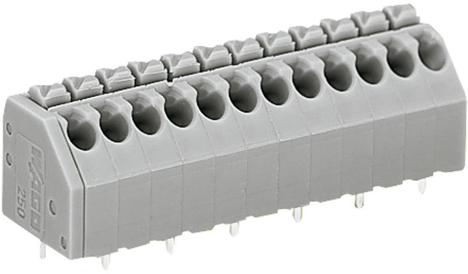 Быстроразъемная клемма WAGO 250-210, 10 pin, 0.20мм² - 1.50мм², 320В, 2А, CS: 3.50мм, (1 шт)