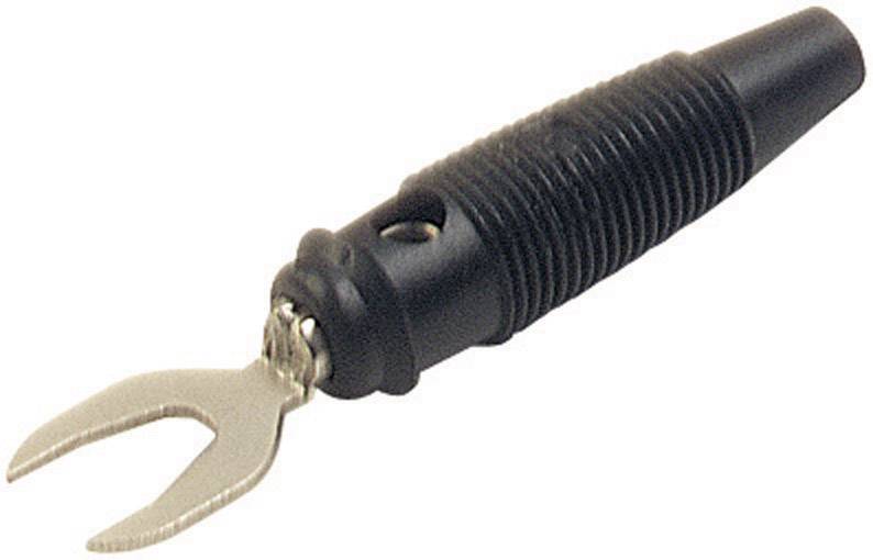 930584100, SKS-HIRSCHMANN KB 2 - Лабораторный штекер, Ø-контакта: 4 мм, черный : 1 шт.