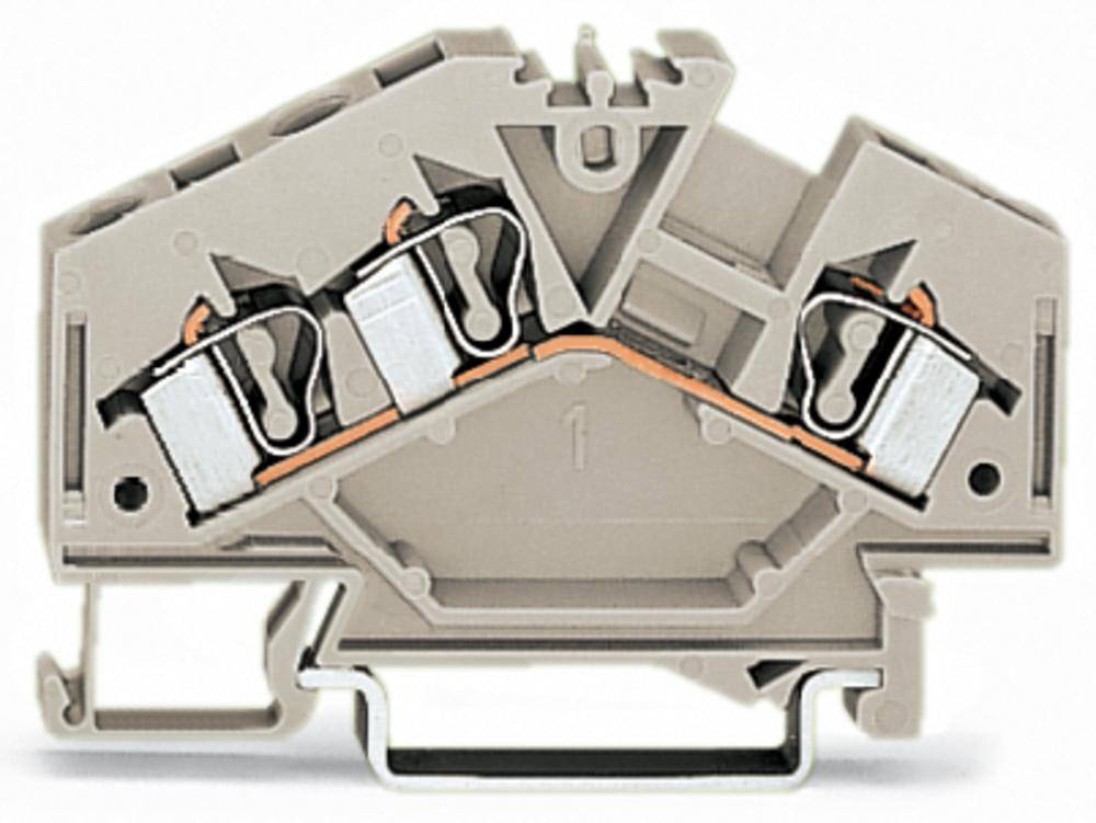 Клемма WAGO 281-998, 3 pin, 0.08мм² - 4мм², 550В, 30А, конф: L, (100 шт)