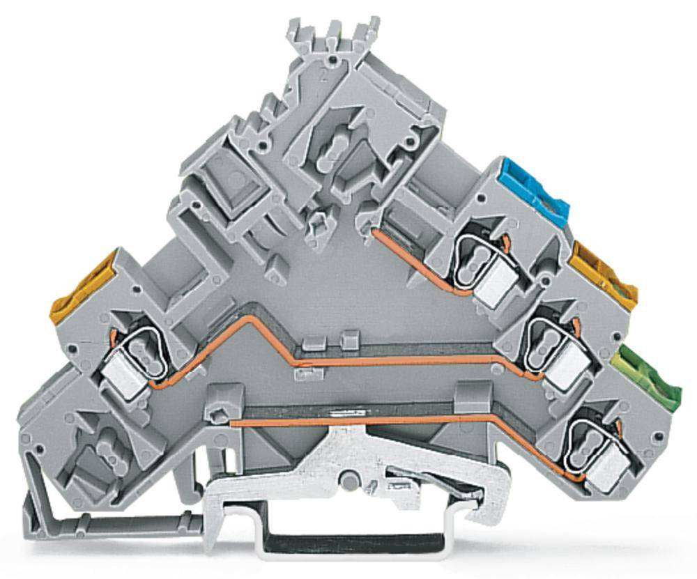 Клемма привода WAGO 280-572, 4 pin, 0.08мм² - 2.50мм², 400В, 20А, конф: L, (50 шт)