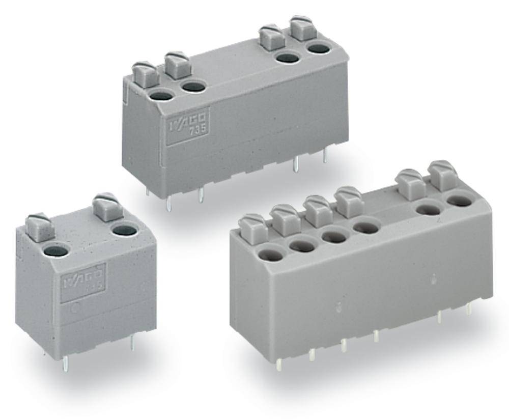 Быстроразъемная клемма WAGO 735-306/003-000, 5 pin, 0.50мм² - 1.50мм², 320В, CS: 5мм, (160 шт)